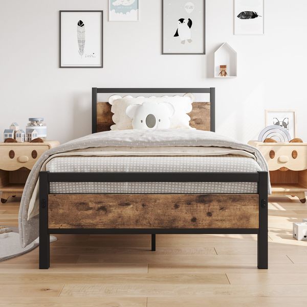 OKWISH Metallbett Jugendbett (Mit Lattenrost, Bettrahmen günstig online kaufen