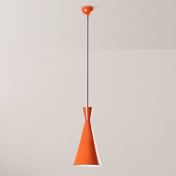 Hängeleuchte Tom, orange, Metall, Ø 19 cm, E27 günstig online kaufen