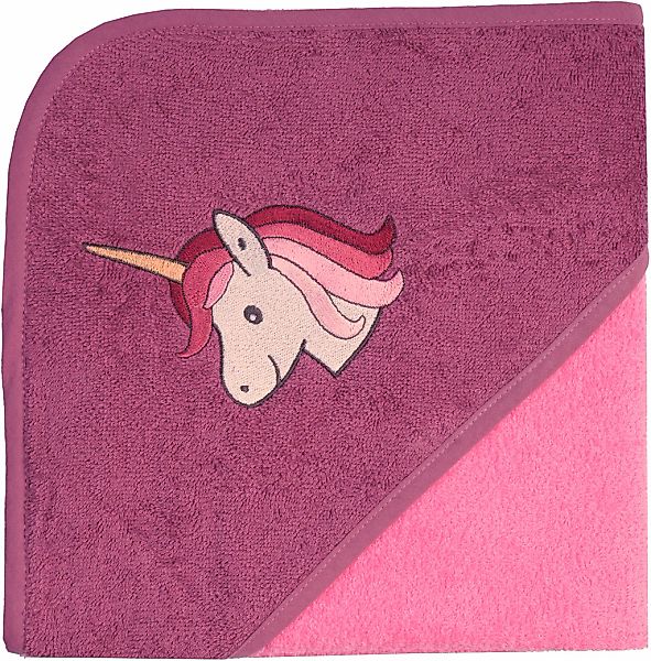Wörner Kapuzenhandtuch "Einhorn" mit Kapuze, maschinenwaschbar, trocknergee günstig online kaufen