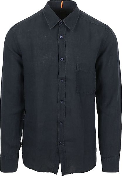 BOSS ORANGE Leinenhemd Relegant mit Markenlabel günstig online kaufen