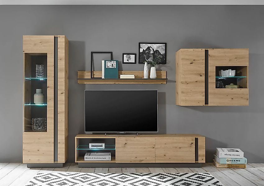 INOSIGN Wohnwand "CLAiR Kombi 23" Set, 4 Stk. tlg. günstig online kaufen