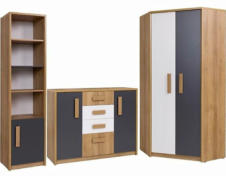 Marmex Möbel Mehrzweckschrank-Set Quatro Set, (3-St) günstig online kaufen