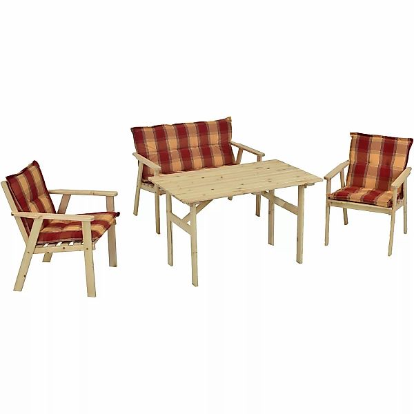 Merxx Gartenmöbel-Set Sylt 7-teilig Kiefer günstig online kaufen