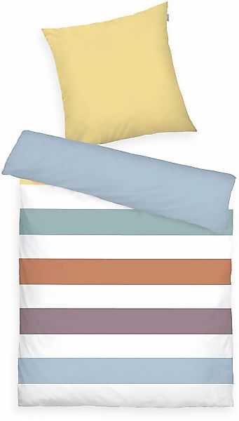 TOM TAILOR HOME Bettwäsche "COLORED STRIPES in Gr. 135x200cm, 155x220cm, 20 günstig online kaufen