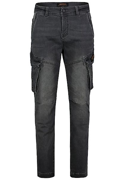 Urban Surface Regular-fit-Jeans Robustes Design mit praktischen Cargo-Tasch günstig online kaufen
