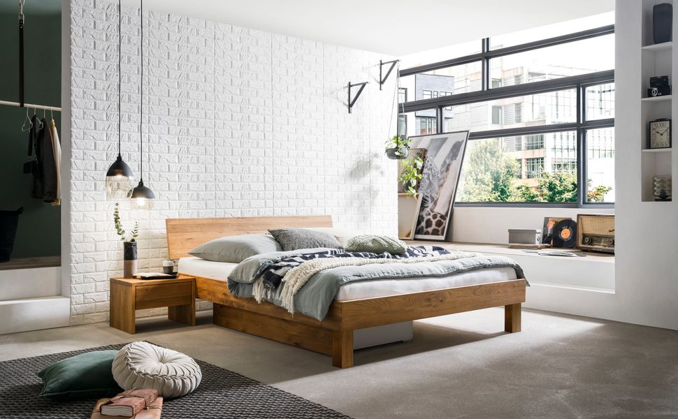 HASENA Holzbett Forti, Fußhöhe 20 cm günstig online kaufen