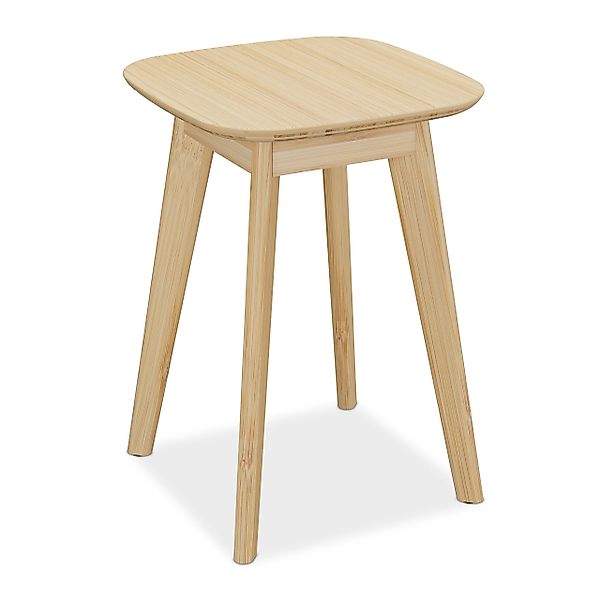 relaxdays Sitzhocker Esszimmerhocker aus Bambus günstig online kaufen