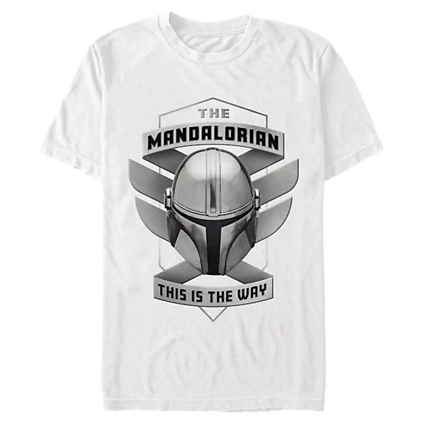 Star Wars - The Mandalorian - Mandalorian Mando Helmet lite - Männer T-Shir günstig online kaufen