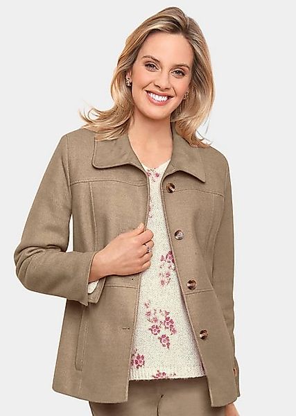 GOLDNER Allwetterjacke Kurzgröße: Jacke in Velourslederoptik Ohne günstig online kaufen