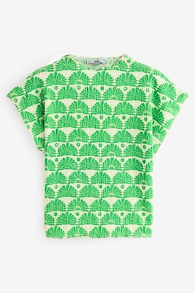 Next T-Shirt Strukturiertes Kurzarm-T-Shirt (1-tlg) günstig online kaufen