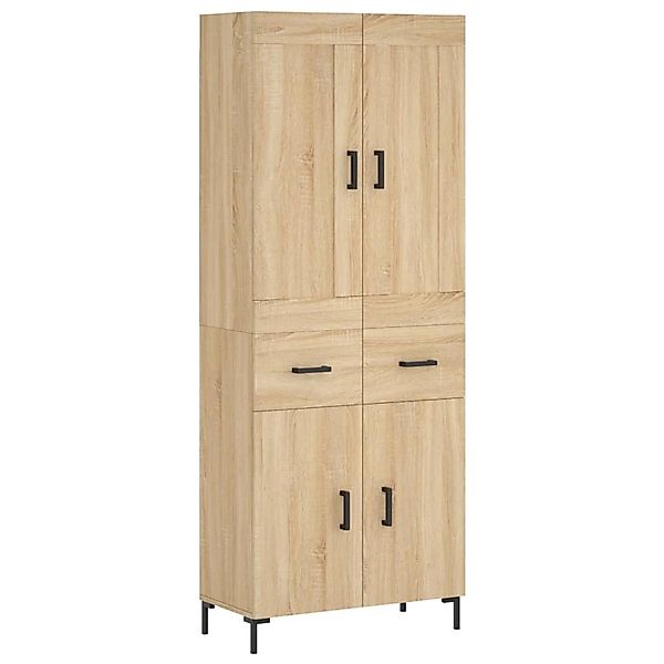 vidaXL Highboard Sonoma-Eiche 69,5x34x180 cm Holzwerkstoff 3199876 günstig online kaufen