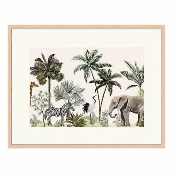 Any Image Wandbild Tiere des Dschungels beige Gr. 30 x 40 günstig online kaufen