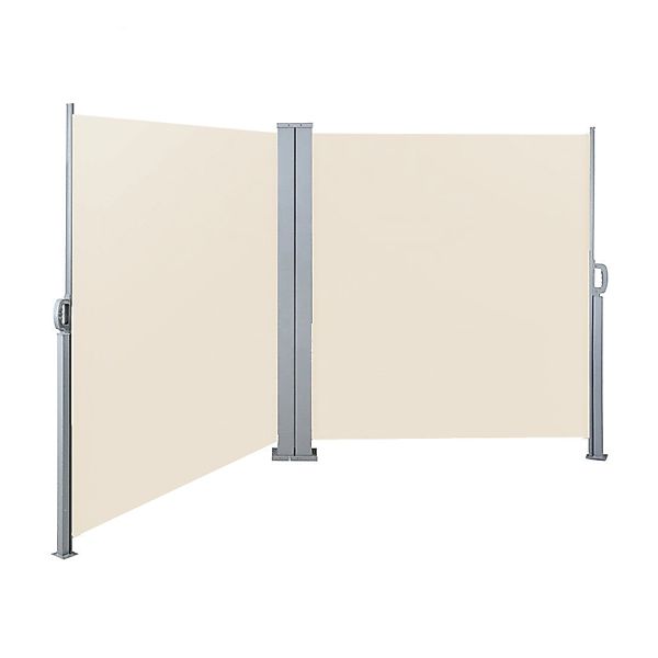 Svita Doppelseitenmarkise Ausziehbar Freistehend Sichtschutz 600x200 cm Bei günstig online kaufen