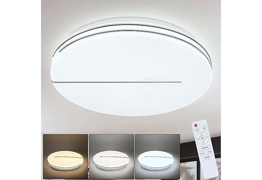 Nettlife LED Deckenleuchte Sternenhimmel Dimmbar Rund 12W 27CM /44W 40CM Sc günstig online kaufen