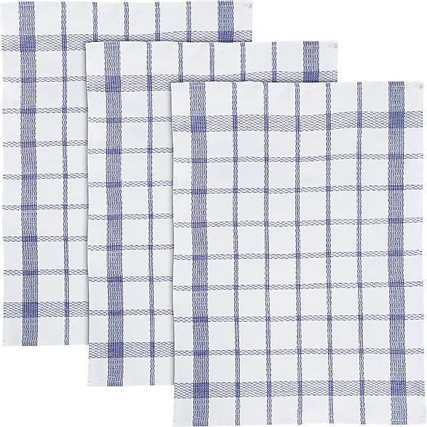Erwin Müller Geschirrtuch Geschirrtuch 3er-Pack, Halbleinen Karo günstig online kaufen