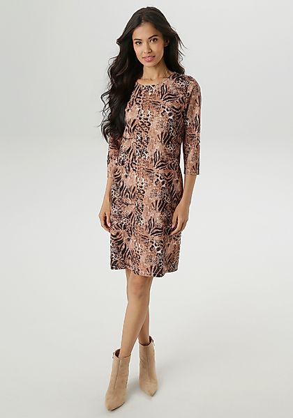 Aniston SELECTED Minikleid, mit leichter Taillierung und Animal-Print - NEU günstig online kaufen