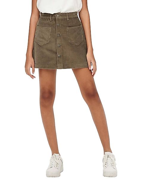 ONLY Cordrock High Waist Cordrock mit Knopfverschluss und Strech günstig online kaufen