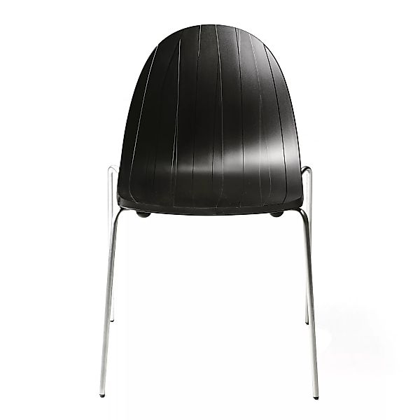 Moroso - Impossible Wood Gartenstuhl - schwarz RAL9005/Sitzschale Polypropy günstig online kaufen