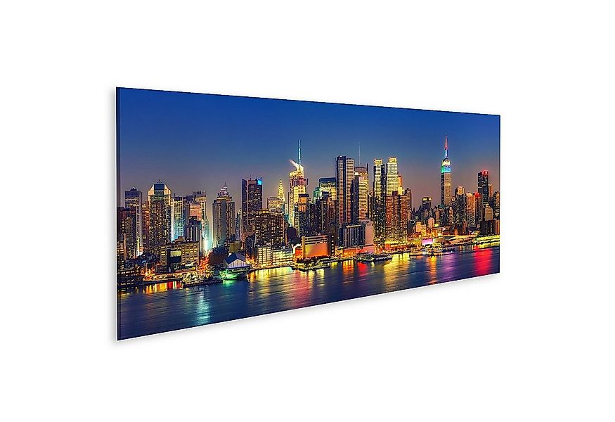 islandburner Leinwandbild Bild auf Leinwand Blick Auf Manhattan In Der Nach günstig online kaufen