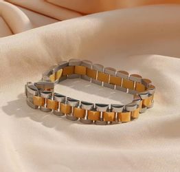 Lale Collection® Armband Edelstahl-Armband Gold Silber günstig online kaufen
