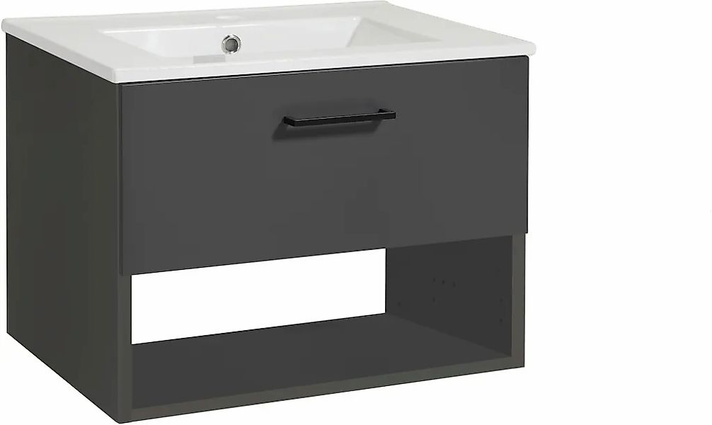 welltime Waschtisch "Trento Light mit Keramik-Auflagebecken", 1 Auzug und 1 günstig online kaufen