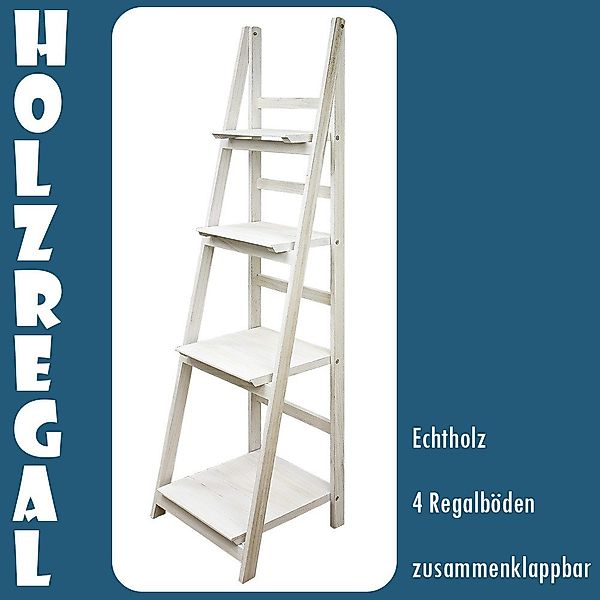 Kingpower Leiterregal Regal Bücherregal Wandregal Standregal günstig online kaufen