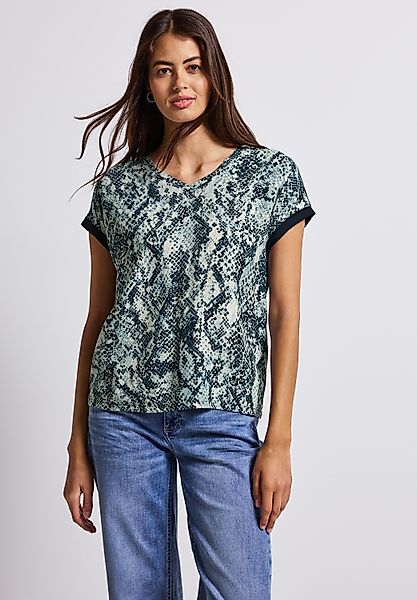 STREET ONE T-Shirt, aus softem Materialmix günstig online kaufen