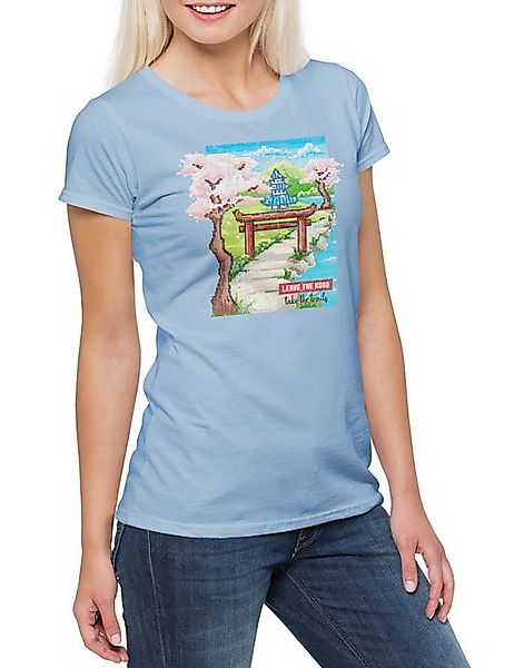 Urban Backwoods Print-Shirt Leave The RoadDamen T-Shirt Zelten Zelt Lagerfe günstig online kaufen