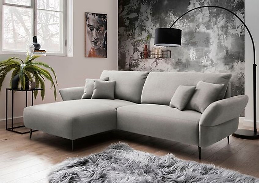 Home affaire Ecksofa »Amarena L-Form« inklusive Armlehnenverstellfunktion, günstig online kaufen