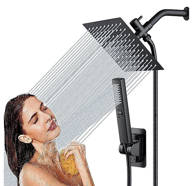 PODOFO Duscharmatur Duscharmatur Set, Duschsystem mit 15x15cm Regendusche u günstig online kaufen