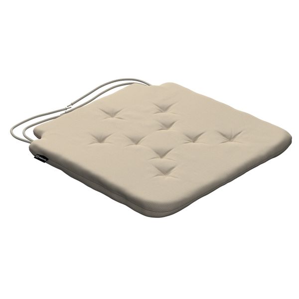 Stuhlkissen Christoph mit Bindeschnur, beige-creme, 42 x 41 x 3,5 cm, Outdo günstig online kaufen