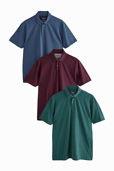 Next Poloshirt Poloshirts aus Jersey im 3er-Pack (3-tlg) günstig online kaufen