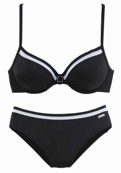 LASCANA Bügel-Bikini mit Kontrastdetails günstig online kaufen