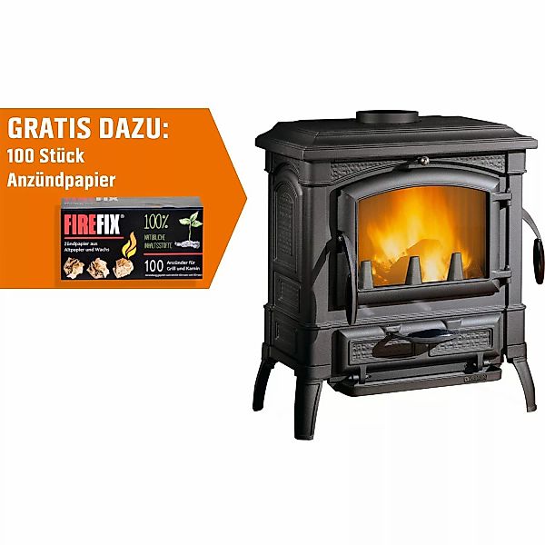 Firefix Küchenofen Isetta Gusseisen Schwarz 7,3 kW günstig online kaufen