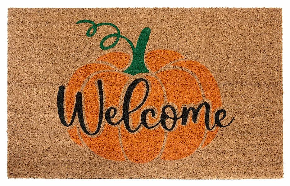 HANSE Home Fußmatte "Mix Mats Kokos Welcome Pumpkin, Türmatte" rechteckig 1 günstig online kaufen
