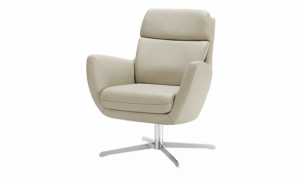 Max Schelling Drehsessel aus Echtleder Sierra ¦ creme ¦ Maße (cm): B: 76 H: günstig online kaufen
