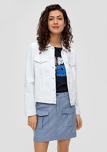 s.Oliver Funktionsjacke Indoor-Jacke Kurze Jeansjacke mit angedeuteten Brus günstig online kaufen