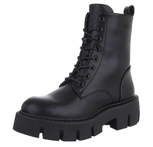 Ital-Design Damen Schnürschuhe Freizeit Schnürstiefelette (90110138) Blocka günstig online kaufen