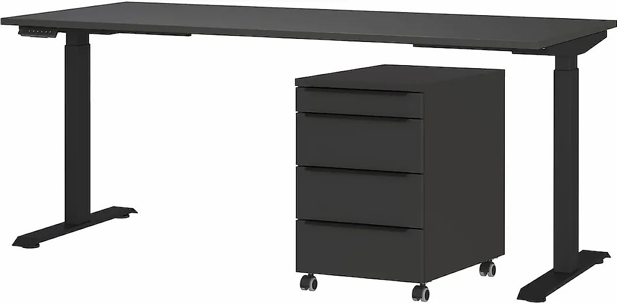 GERMANIA Büromöbel-Set "Mailand, inkl. Schreibtisch (elektr. höhenverstellb günstig online kaufen