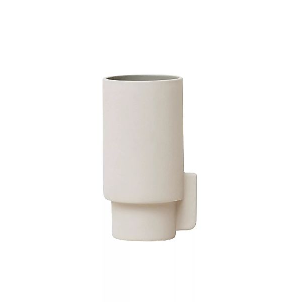 Form & Refine - Alcoa Vase S - hellgrau/matt/H x Ø 12,5x6,3cm/Innen glänzen günstig online kaufen