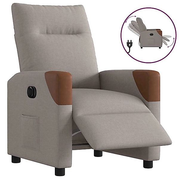 vidaXL Relaxsessel Elektrisch Taupe Stoff 3323995 günstig online kaufen