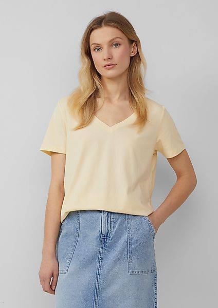 s.Oliver Kurzarmshirt T-Shirt mit V-Ausschnitt günstig online kaufen