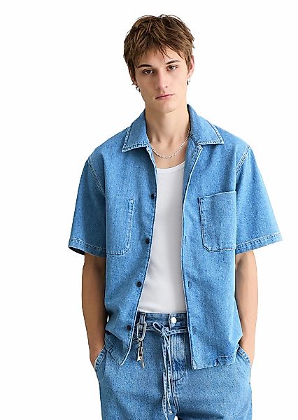 Marc OPolo DENIM Kurzarmhemd "mit Ananasfasern" günstig online kaufen