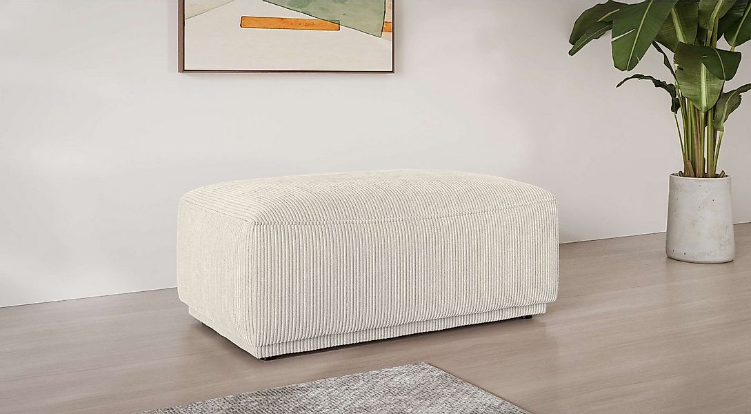 s.Oliver Polsterhocker EMMERIK Sitzhocker mit Wellenfederung, Maße B/T/H: 1 günstig online kaufen