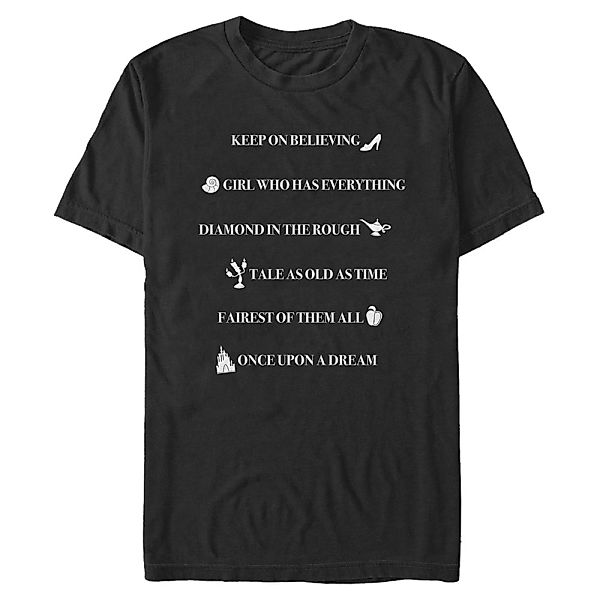 Disney Prinzessinnen - Gruppe Royal Quotes - Männer T-Shirt günstig online kaufen