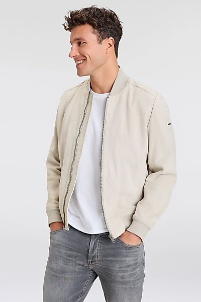 BOSS ORANGE Lederjacke "Joflag", mit Blousonform günstig online kaufen