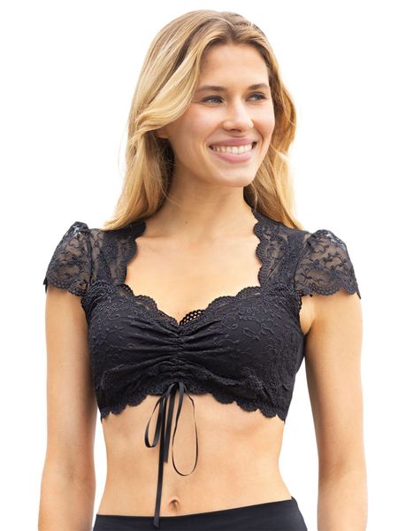 Nina Von C. Dirndlbluse Dirndlbluse kurzarm günstig online kaufen