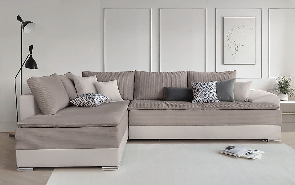 INOSIGN Ecksofa "Boxspringbett Night & Day L-Form mit Dauer-Schlaffunktion günstig online kaufen