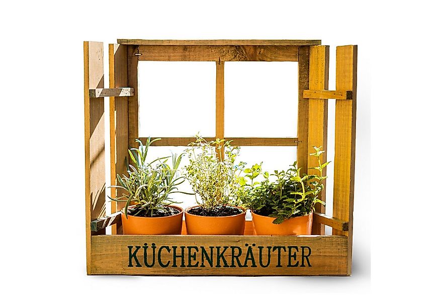 HTI-Line Kräutertopf Kräuterfenster Mina (1 St., 1 Kräuterfenster inkl. 3 T günstig online kaufen