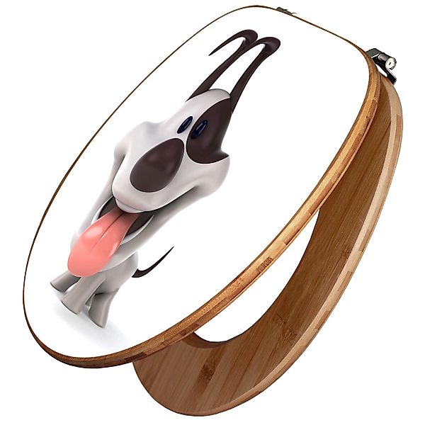 Banjado Design WC Sitz Bambus Toilettendeckel Toilettensitz Bambus Holz Klo günstig online kaufen